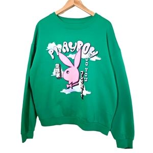 Playboy Japanese Tribute Sweatshirt retro style green large
